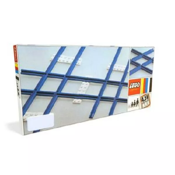 Trains 155 2 Cross Rails, 8 Straight Tracks, 4 Base Plates