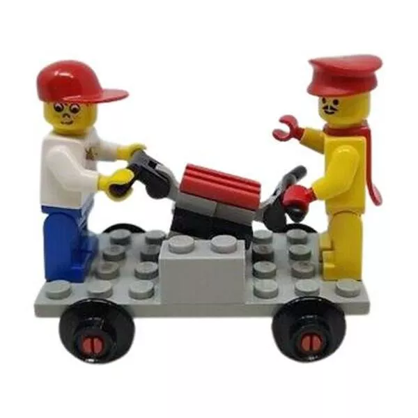 Trains 2585 Track Buggy with Station Master and Cool Kid