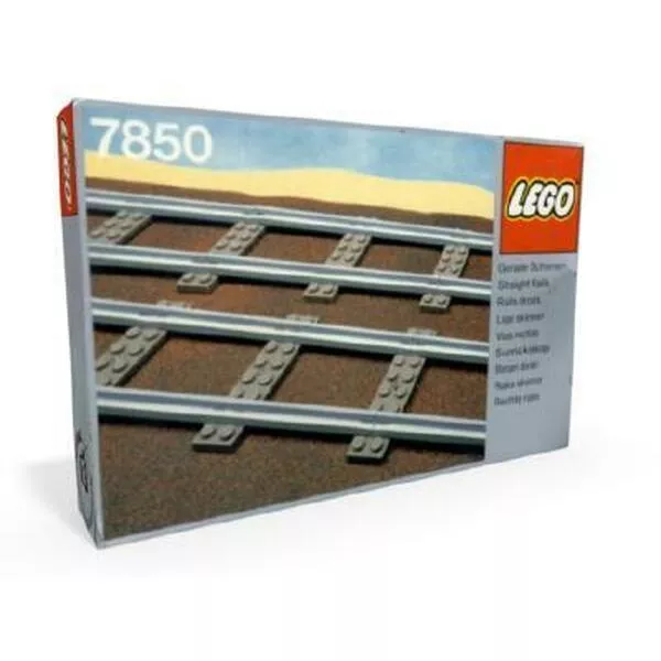 Trains 7850 8 Straight Rails Grey 4.5 V