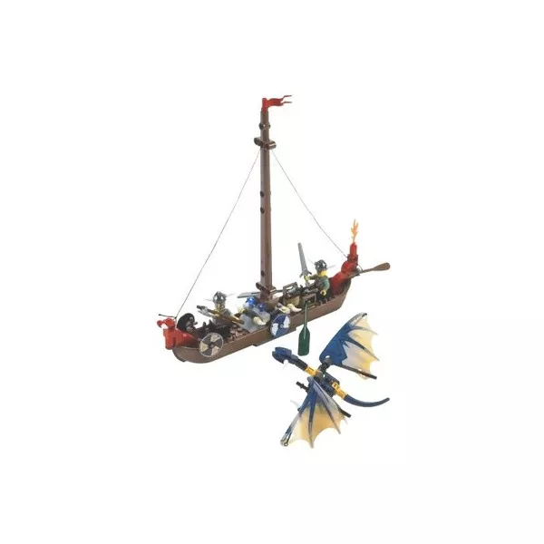 Уникальные наборы 7016 Лодка викингов против дракона Виверна (Фото 2)